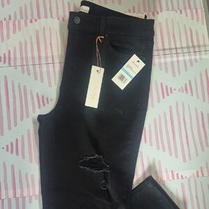 Ella Moss Black Ripped Skinny Jeans